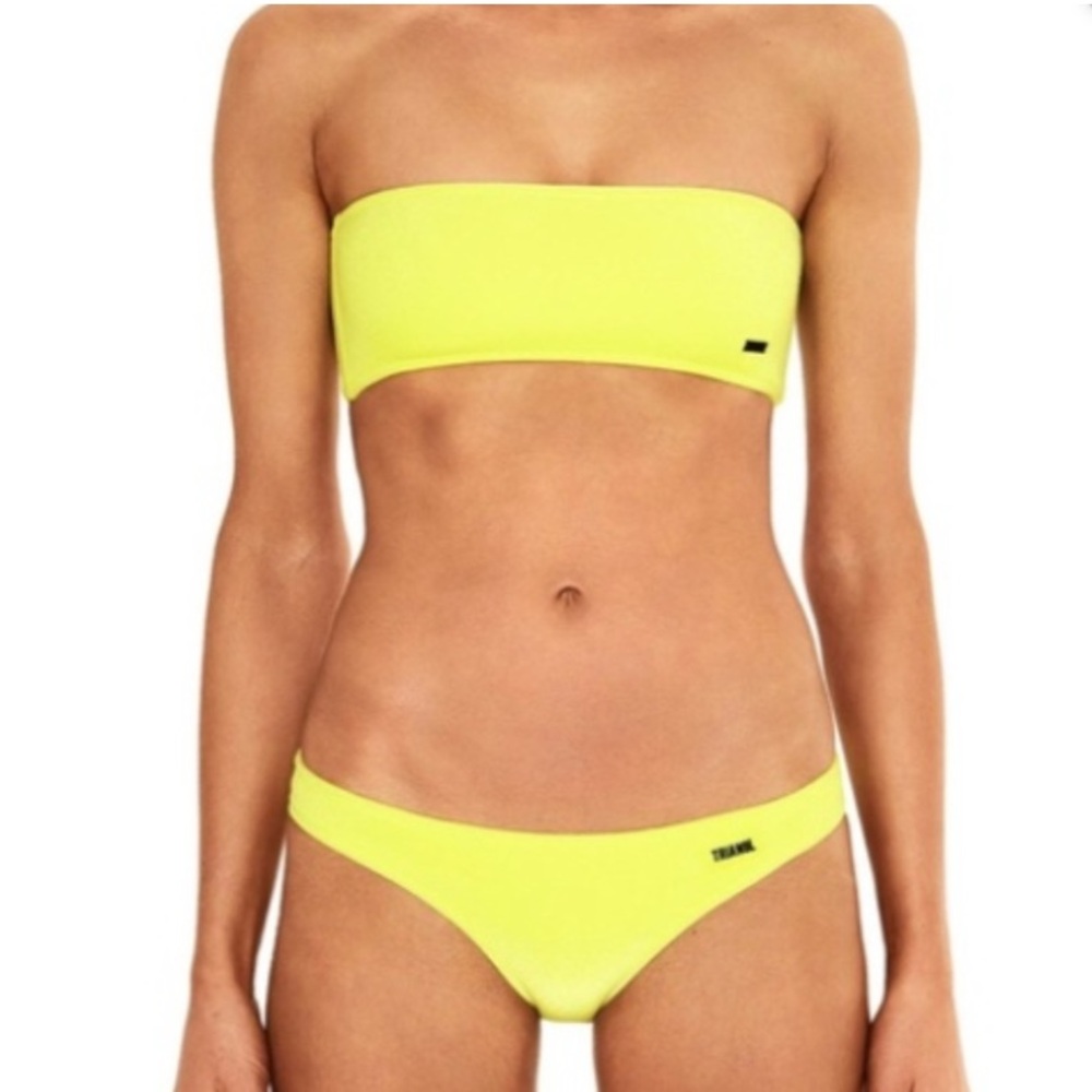 Triangl Swimwear Neon Yellow Bikini Top
